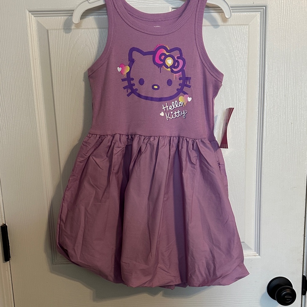 Hello Kitty Lavender Dress for Kids with bubble skirt